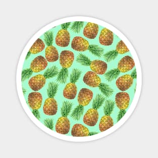 Pineapples watercolor 2 Magnet